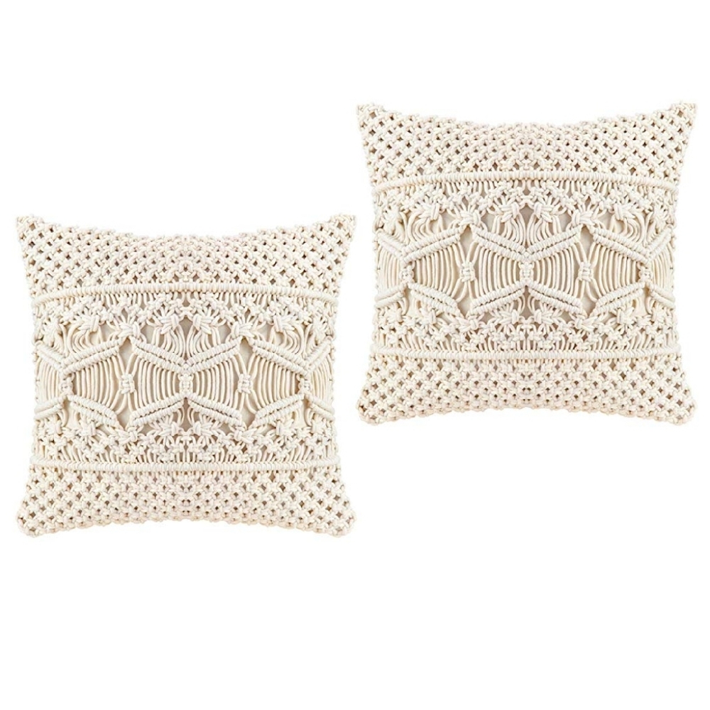 Urban Outfitters Throw Pillow Cover Macrame Case - Picture 2 of 8
